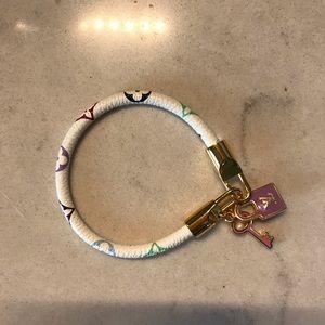 White monogram bracelet